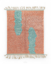 Peach Berber Rug 3 X 5 Ft | 90 X 150 Cm / With Tassels / Short (0.4” / 1 cm)