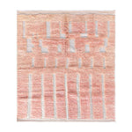 Peach Moroccan Wool Rug - Berber Handicraft