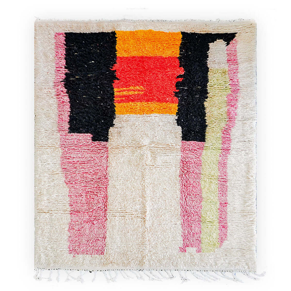 Pink Abstract Rug - Berber Handicraft