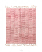 Pink Morrocan Rug 3 X 5 Ft | 90 X 150 Cm / With Tassels / Short (0.4” / 1 cm)