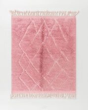 Pink Trellis Rug-Berber Handicraft