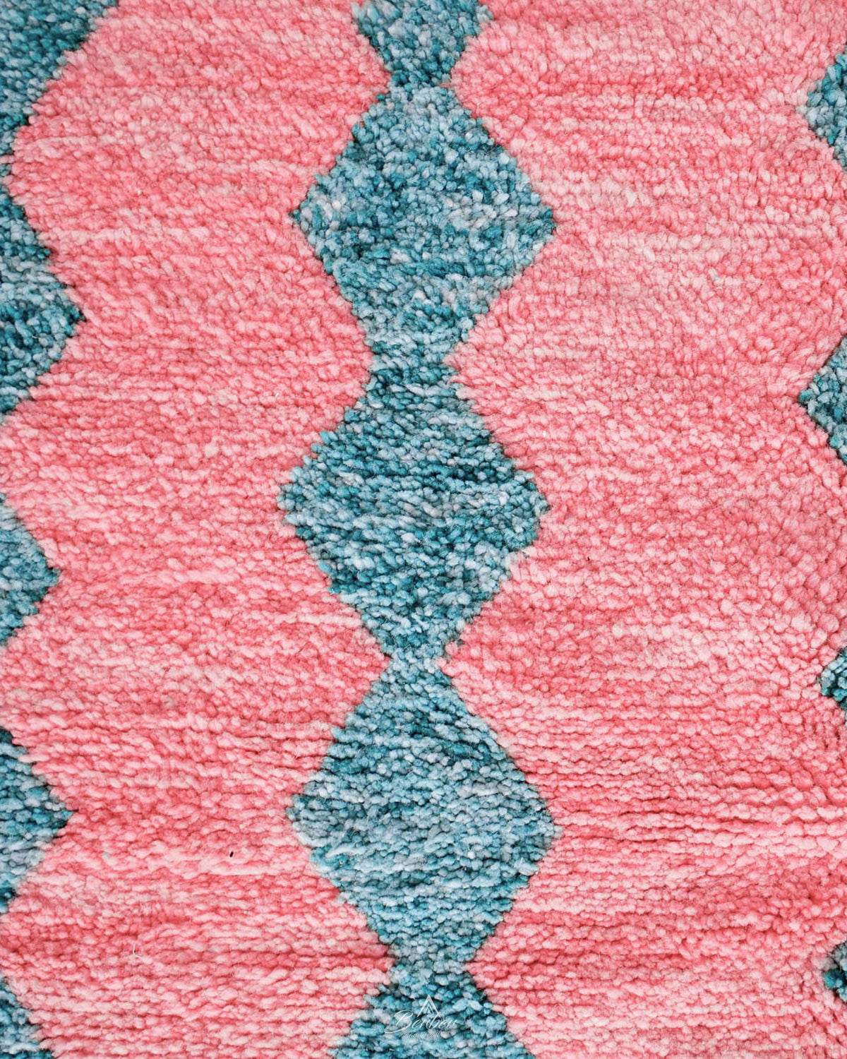 Pink Turquoise Boujaad Rug