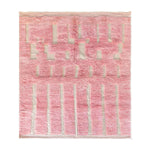 Pink Wool Rug - Berber Handicraft