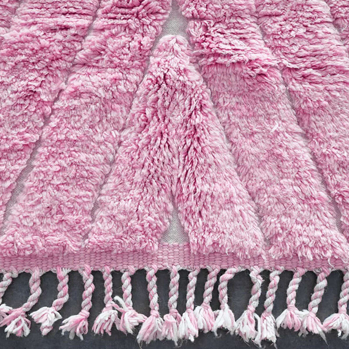 Pink Shag Berber Rug - Berber Handicraft