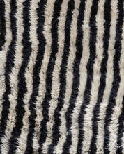 Striped Black Moroccan Rug