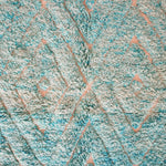 Turquoise Beni Ourain Rug - Berber Handicraft