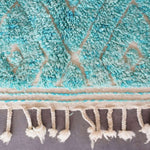 Turquoise Beni Ourain Rug - Berber Handicraft