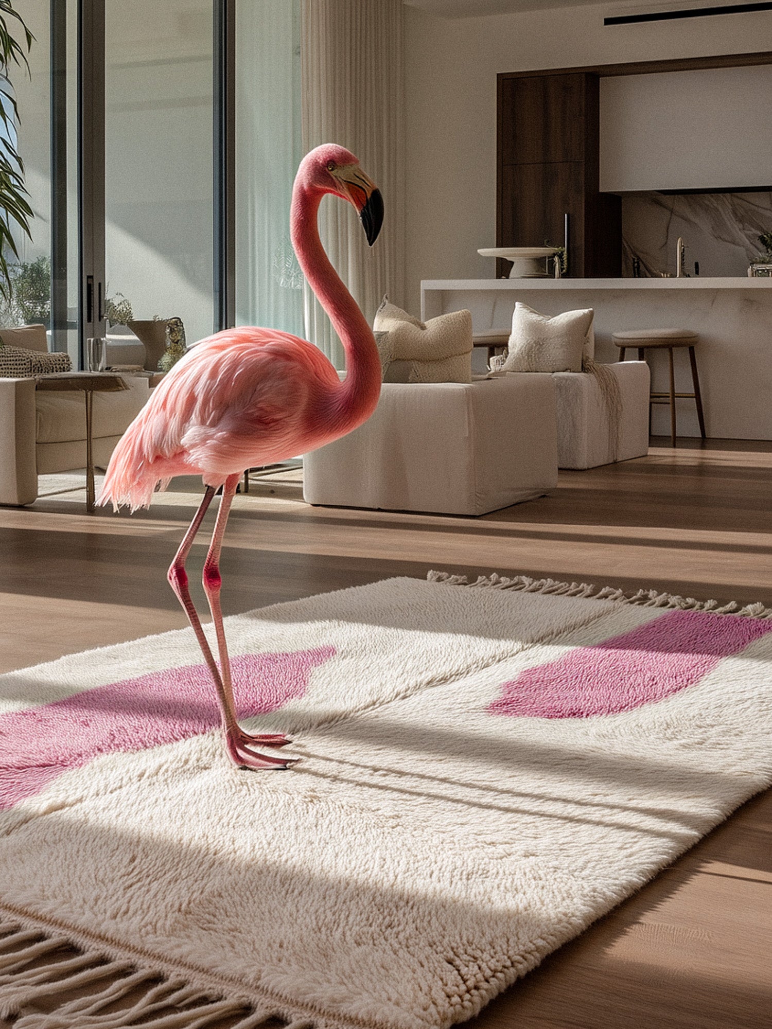 white-pink-wool-rug-RE172-3-2-Berber Handicraft