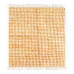 Yellow Checkered Moroccan Rug - Berber Handicraft