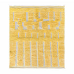 Yellow Moroccan Wool Rug - Berber Handicraft