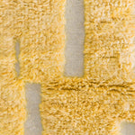 Yellow Moroccan Wool Rug - Berber Handicraft