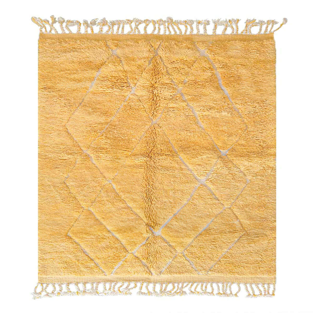 Yellow Trellis Rug - Berber Handicraft